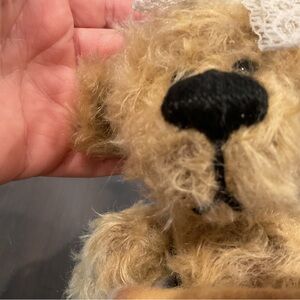 Handmade mohair wool baby bear